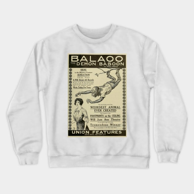 Balaoo the Demon Baboon Crewneck Sweatshirt by FilmCave